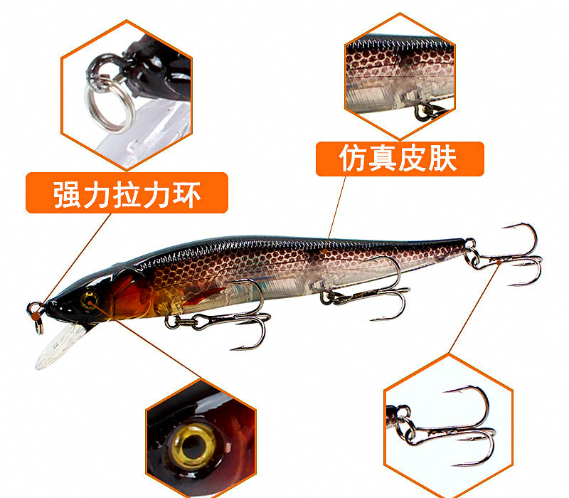 Plastic Minnow Hard Bait, 11.5 cm (4.5 in) 14 g (0.5 oz) – product photo