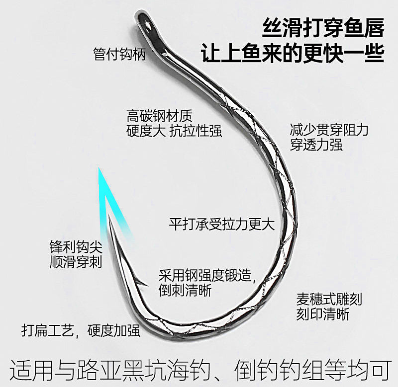 Wacky Hooks for Soft Plastic Worms, Size 1–2/0, 10–100 Pack – product photo