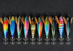 Glow Wooden Shrimp Squid Jig, Horizontal Style (Oita Type) – product photo