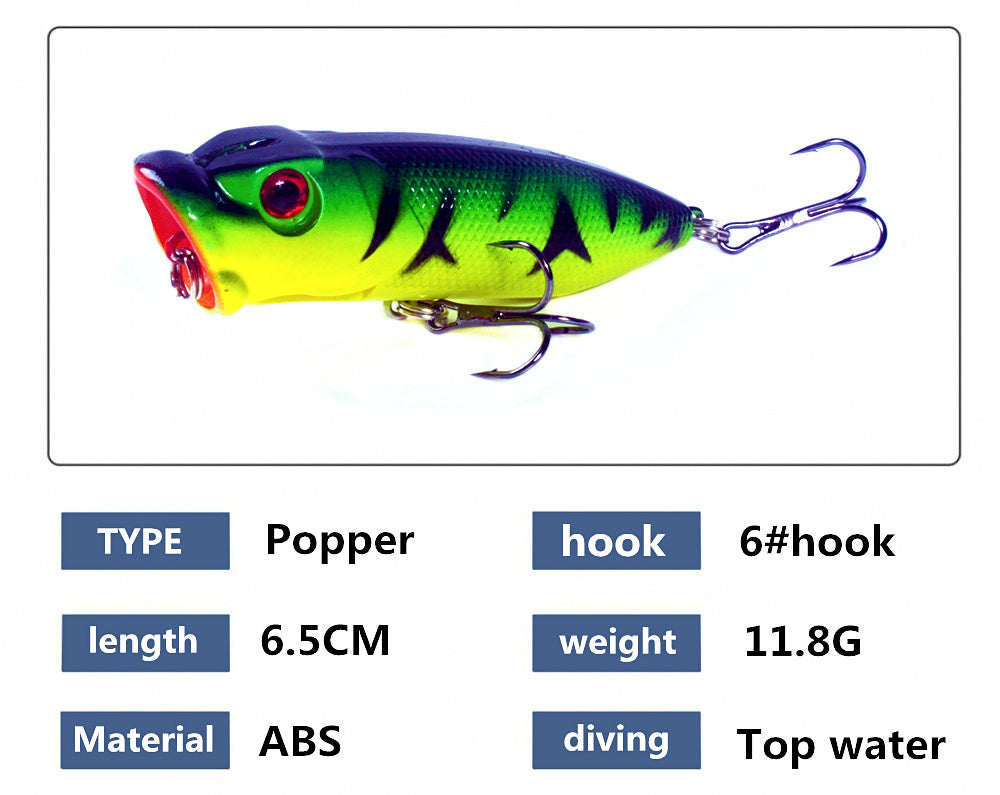 Topwater Hard Bait Lure, 6.5 cm (2.6 in), 11.8 g (0.42 oz) – product photo