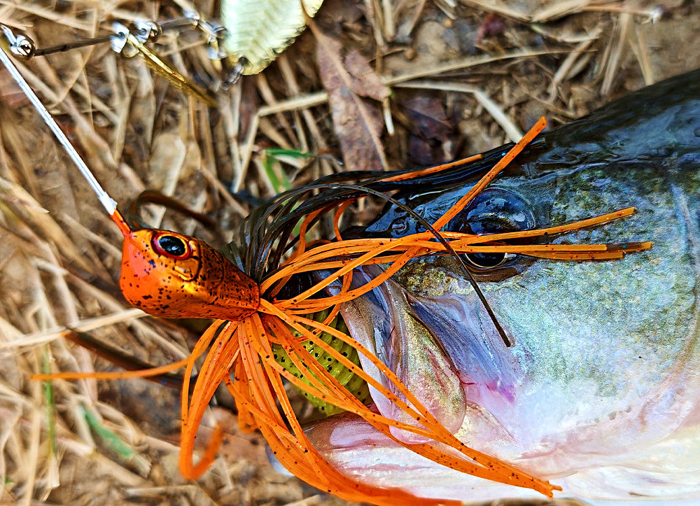 Spinnerbait Lure with Blades, 3/8 oz & 1/2 oz (10.6 g / 14.2 g) – product photo