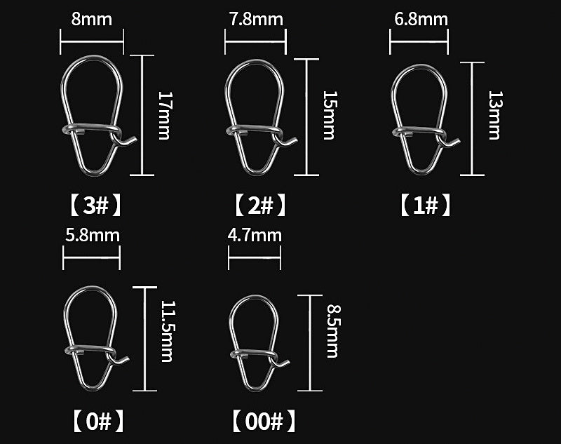 Gourd Snap Clips & Reinforced Swivel Snaps, 50/100 pcs – product photo