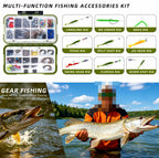 405-Piece Terminal Tackle Kit with Hooks, Sinkers, Swivels – product photo