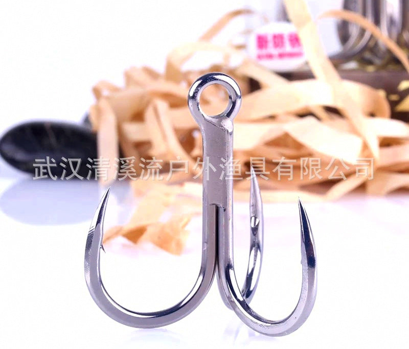 4X Strong Treble Hooks, Saltwater, Sizes 8 to 5/0 – product photo