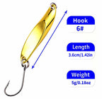Metal Casting Jig Spoon, 5–20 g (0.18–0.71 oz), Silver or Gold – product photo