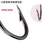 Barbed Grouper Hooks for Live Bait, Sizes 16-45
