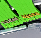 Micro Spinner Spoon Fly Lure, Double Hook, Ceramic Ring – product photo