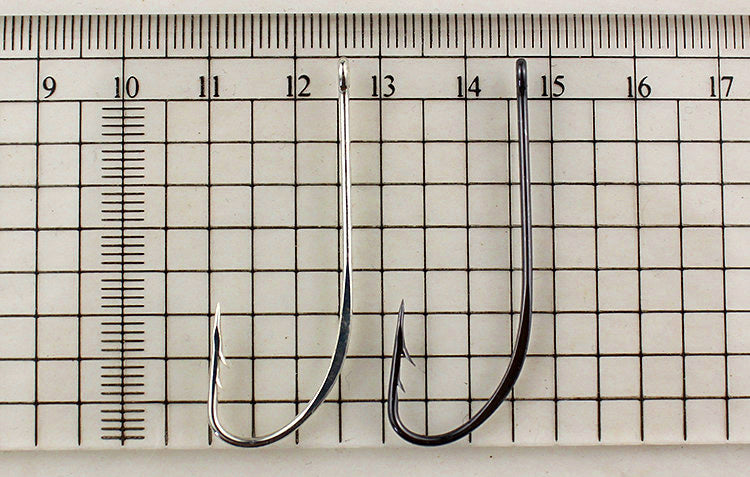 Double Barb Long Shank Hooks, 50 pcs, 3/0–5/0 – product photo
