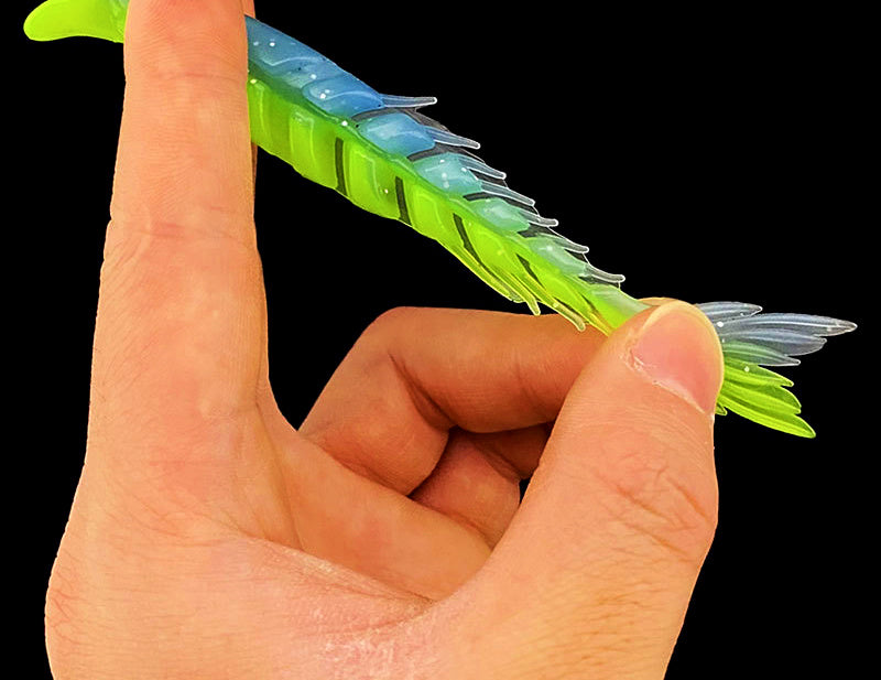 Two-Tone Scissor Tail Soft Bait, 8–15 cm (3.1–5.9 in) – product photo