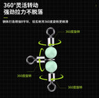 Three-Way Swivel Figure-8 T Connector, 20 Pack – product photo