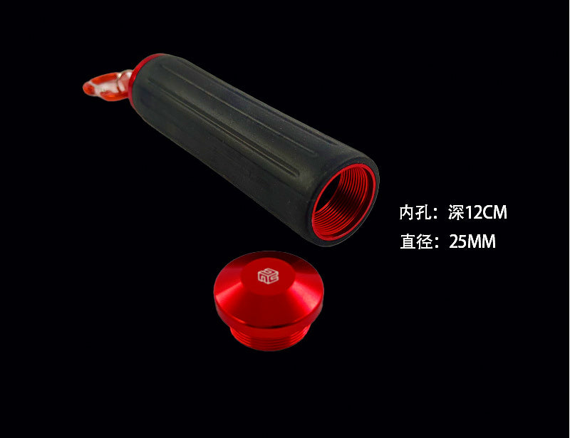 Line Puller Handle & Knotting Bar, Aluminum + Silicone – product photo