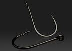 Tube Eye Barbed Saltwater Hook, Sizes No. 0.5–7 – product photo