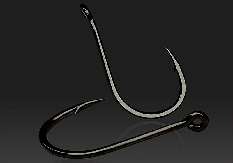 Tube Eye Barbed Saltwater Hook, Sizes No. 0.5–7 – product photo
