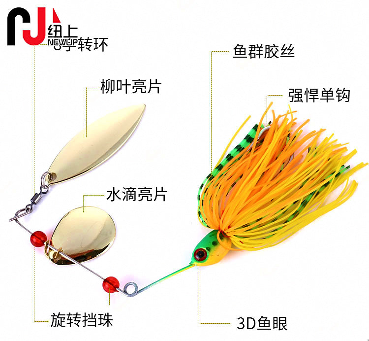 Soft Tail Blade Bait VIB Lure, Snag-Resistant Design – product photo