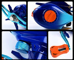 Sky Blue Baitcasting Reel, All-Metal, Left or Right Hand – product photo