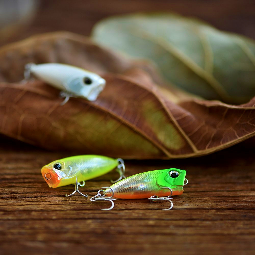 Mini Floating Popper Topwater Lure, 38 mm, 3.3 g (0.12 oz) – product photo