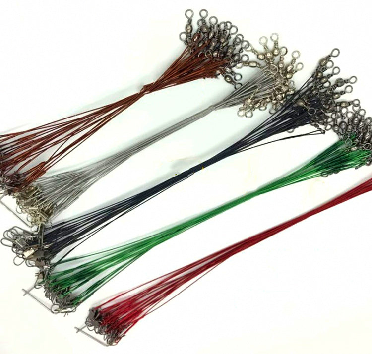 Wire Leader with Snap Swivel, 10-30 cm (4-12 in) – product photo