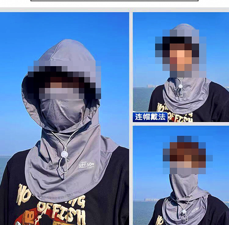 UPF 50+ Sun Face Mask & Neck Gaiter for Fishing, One Size – product photo