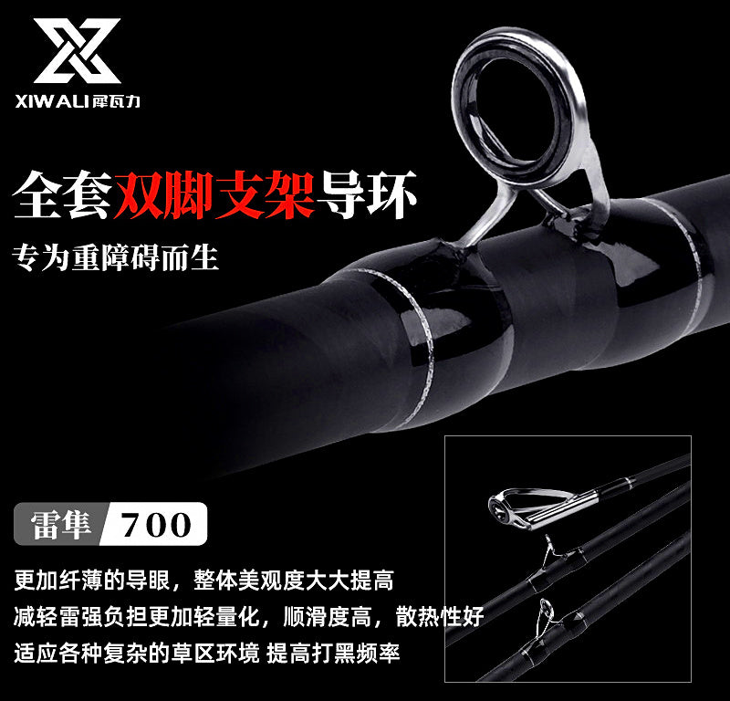 Heavy Cover Casting Rod, XH Fast, 2-Piece, 2.13–2.4 m (7'0"–7'10") – product photo