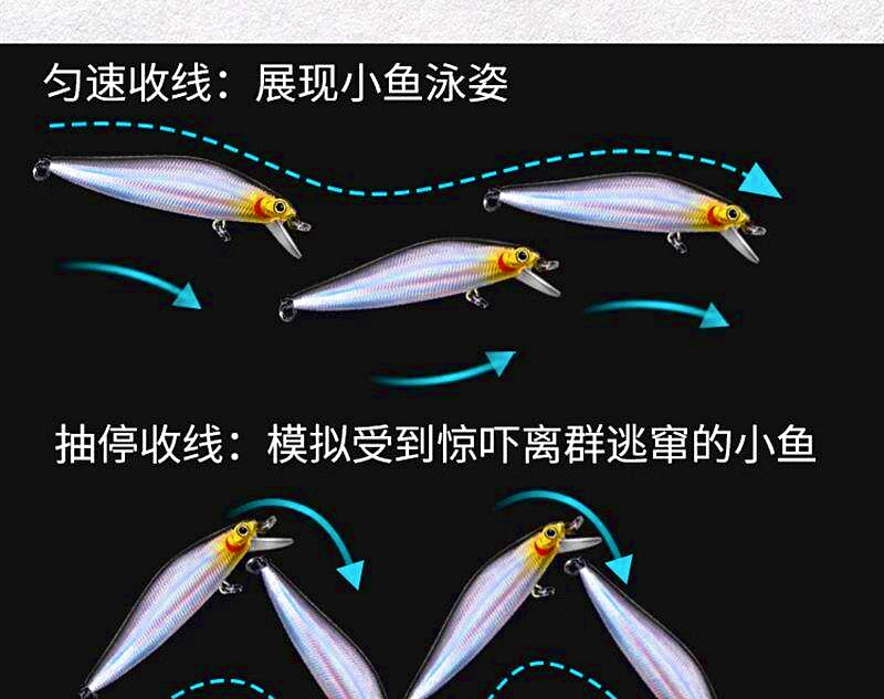 Minnow Fishing Lures, Sinking & Suspending, 5–14 g (0.18–0.49 oz) – product photo