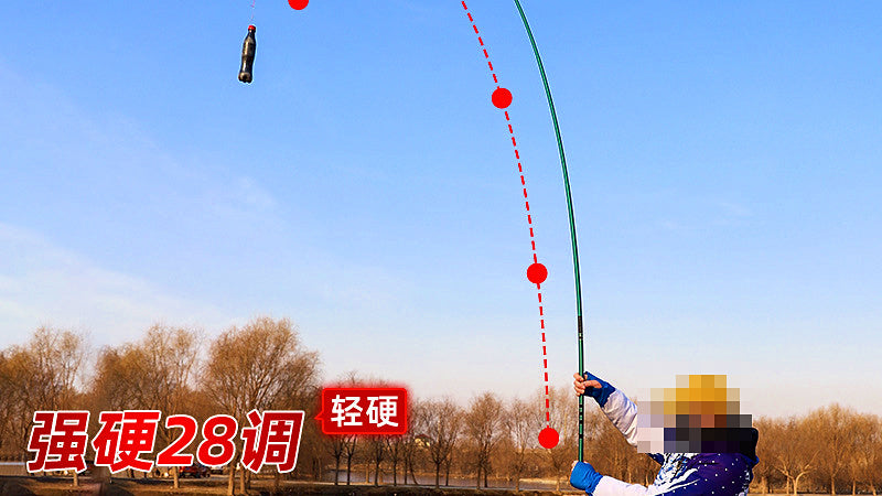 Telescopic Fiberglass Hand Pole, 2.7–7.2 m (8.9–23.6 ft) – product photo