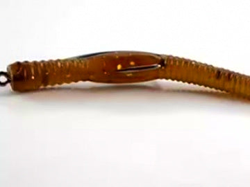 Soft Worm Lure 7.5 cm (3 in), 100-Pack, Brown – product photo