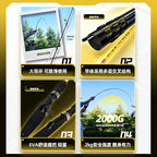 Carbon Rod & Reel Combo, UL–XH, 1.37–2.4 m (4.5–7.9 ft) – product photo