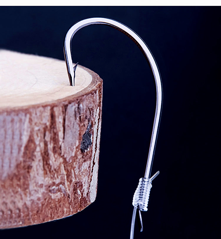 Snelled Maruse Barbed Hooks, Sizes 10–28, Tied Leader – product photo