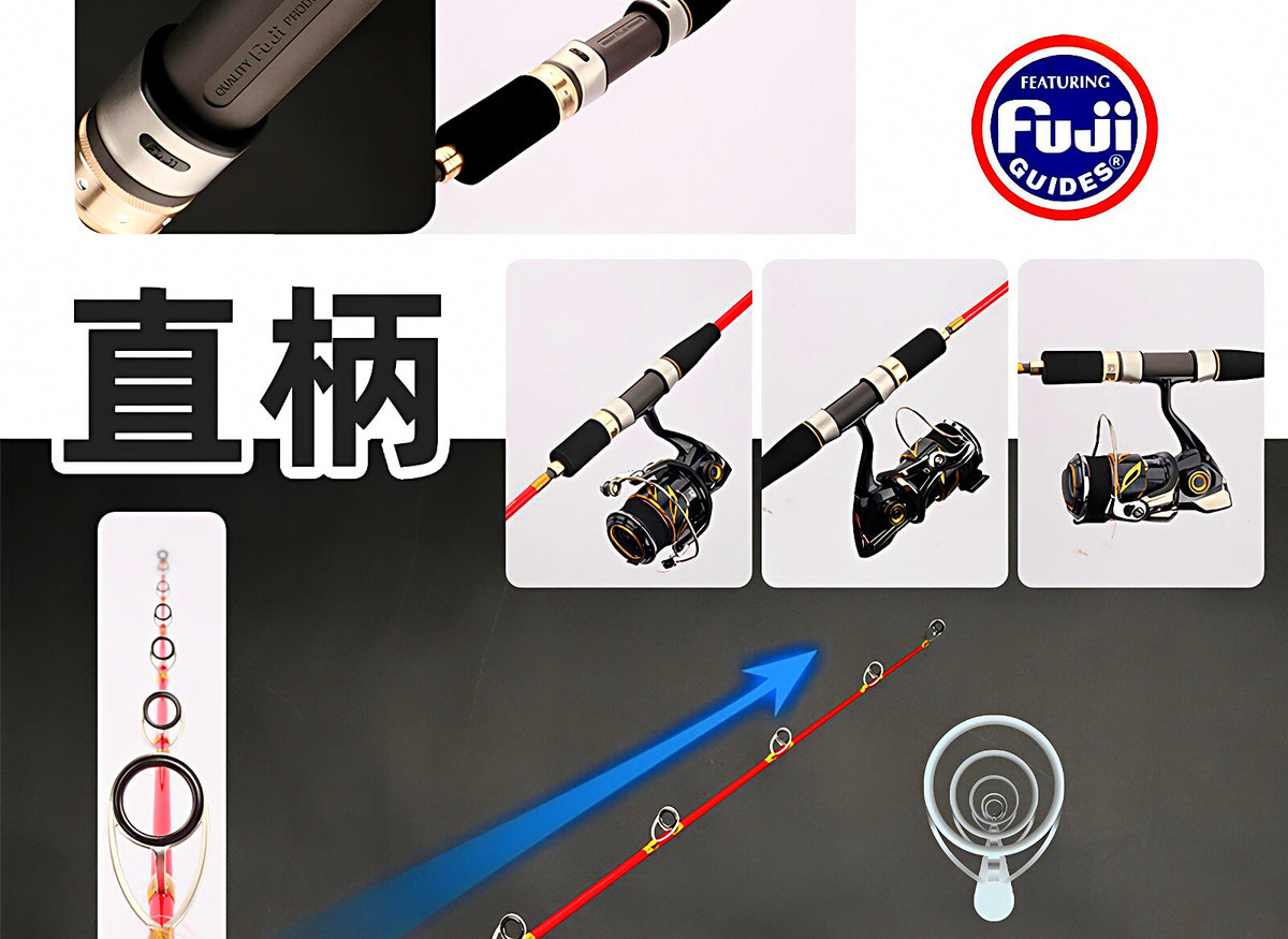 Slow Pitch Jigging Rod, 2-Piece Carbon, 60–300 g (2.1–10.6 oz) – product photo