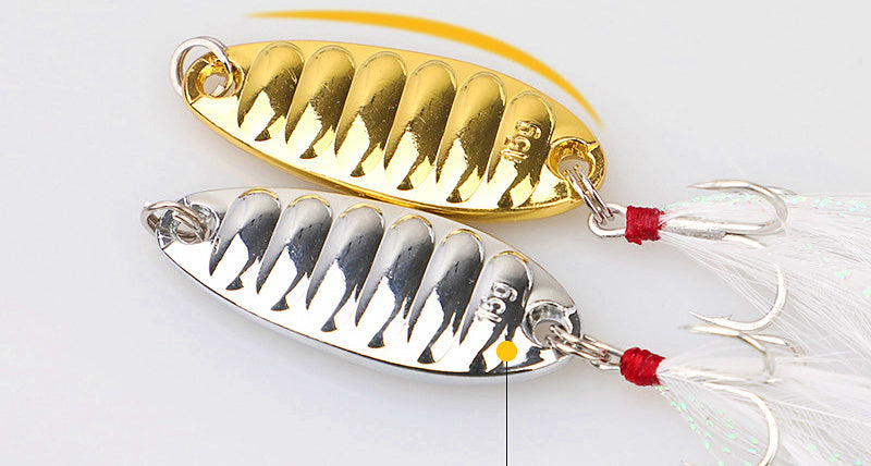 Casting Spoon Lure, 2–20 g (0.07–0.7 oz), Silver or Gold – product photo