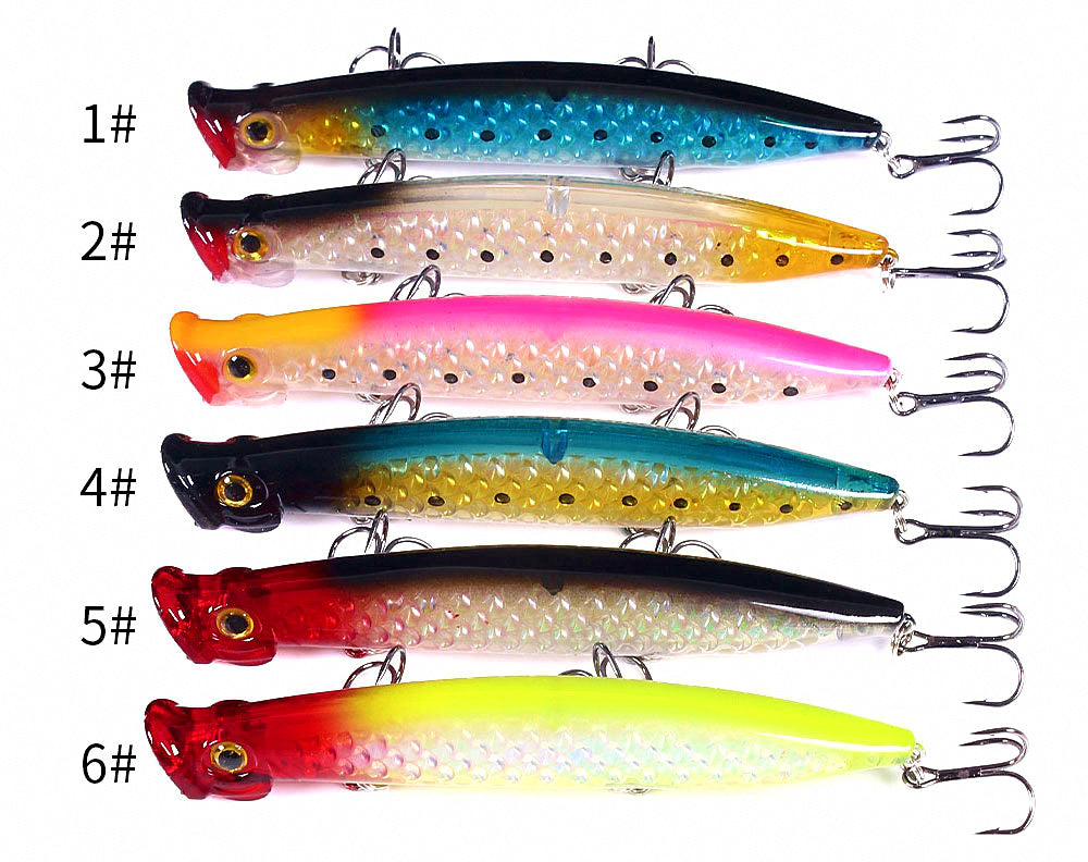 Topwater Popper Lure, 11 cm (4.3 in), 13 g (0.46 oz) – product photo