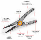 Aluminum Fishing Pliers with Split Ring Tool & Fish Grip – product photo