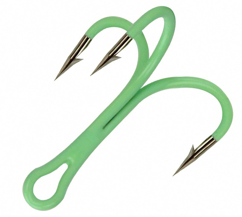 Glow Treble Hooks, Barbed, Sizes 2–10 – product photo