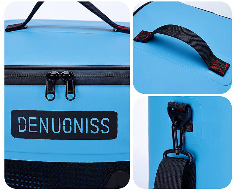 Round TPU Insulated Cooler Bag, Portable Fishing & Camping – product photo
