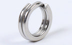 Stainless Steel Split Rings, Flat Wire, Size #1-#6 – product photo