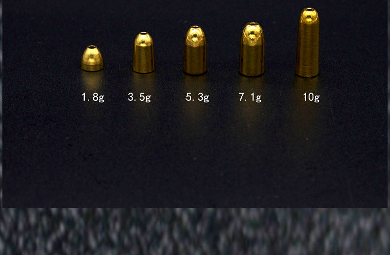 Bullet Sinker Weights, 0.06–0.35 oz (1.8–10 g) – product photo