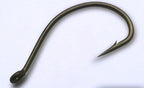 Barbed Long Shank Hooks with Eyelet, Teflon Coated, 50 Pack – product photo