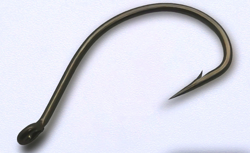 Barbed Long Shank Hooks with Eyelet, Teflon Coated, 50 Pack – product photo