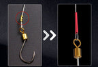 Wire Snelled Hooks, 5-Pack – Single & Double Hook Rigs – product photo