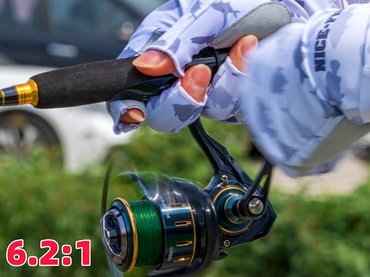 High Speed Spinning Reel 6.2:1, Shallow Spool, 1000–4000 – product photo