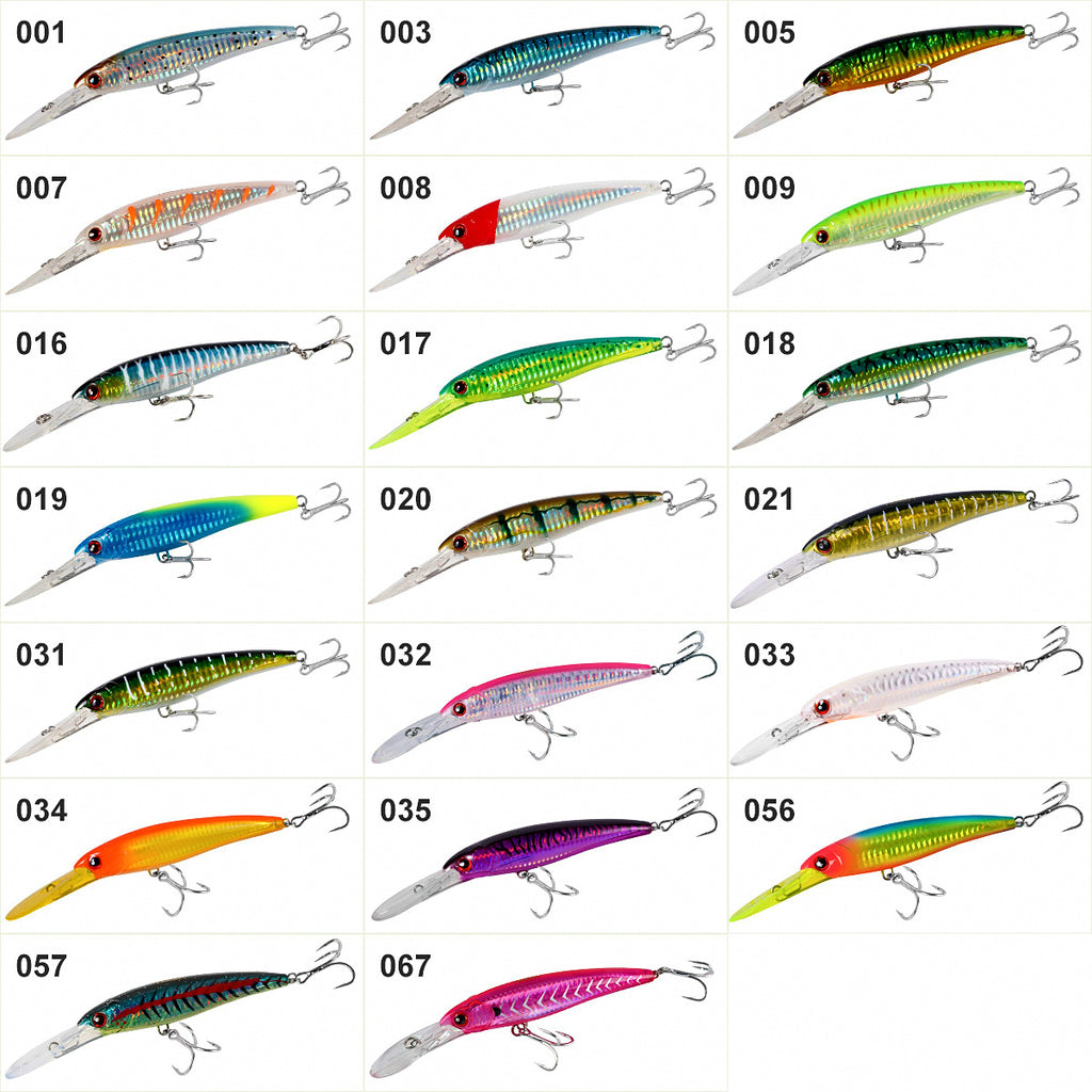 Through-Wire Minnow Trolling Lure, 120–160 mm, 32–73 g (1.1–2.6 oz) – product photo