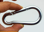 Zinc-Plated Iron Spring Snap Hook, M4–M15 (40–200 mm) – product photo