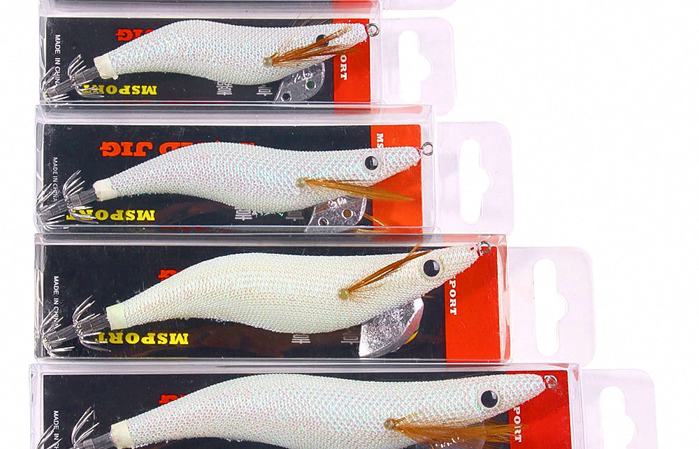 Glow Shrimp Squid Jig, Size 2.0–4.0 – product photo