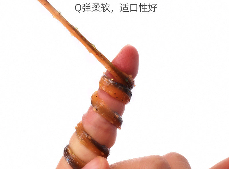 Ned Rig Mealworm Soft Plastic Bait, Optional Rattle – product photo