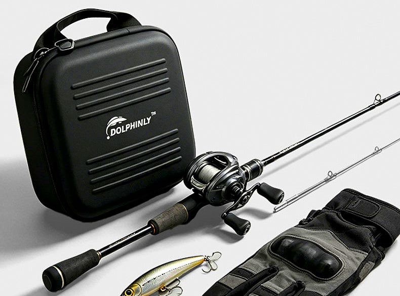 Hard Shell Spinning Reel Case, Matte Black – product photo