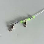Nylon Bottom Fishing Rig, 1-2 Sinker Clips, 1-3 Hooks