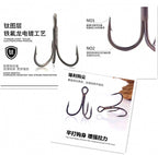 Carbon Steel Treble Hooks, PTFE Coated, Sizes 16 to 4 – product photo