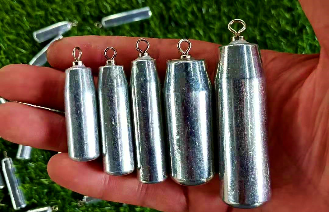 Cylinder Iron Sinker with Swivel, 22–440 g (0.8–15.5 oz) – product photo