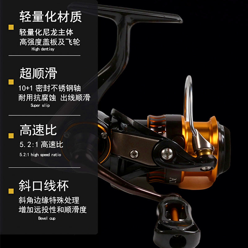 Ultralight Spinning Reel, Shallow Spool, 800 or 1000 Size – product photo