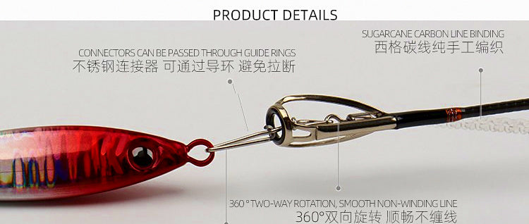 Spanish Mackerel Bite Leader, Fluorocarbon Trolling Rig – product photo